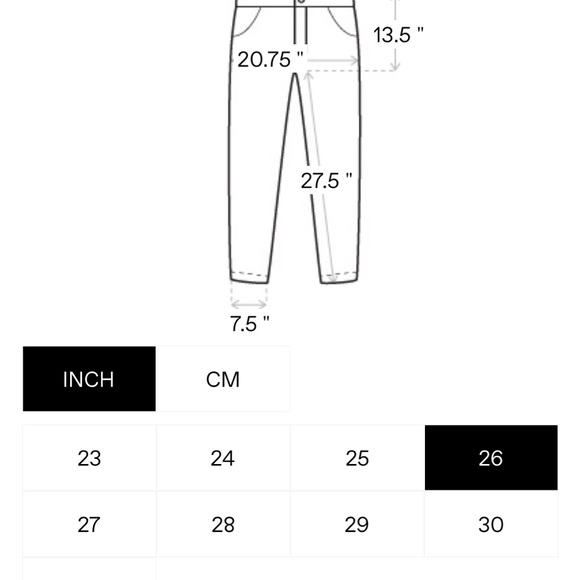 R13 Crossover jeans in Layton Black 26 NWT - Picture 6 of 14